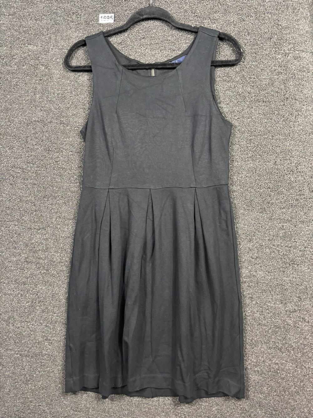 Gap Tank Dress Womens Size 8 Black Sleeveless Back Zipper Round Neck